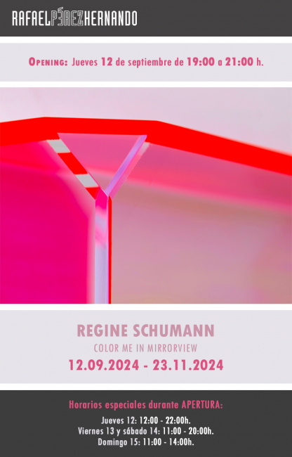 Regine Schumann. Color me in mirrorview