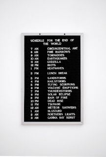 Octavio Abúndez. Schedule for the End of the World — Cortesía de la galería Curro