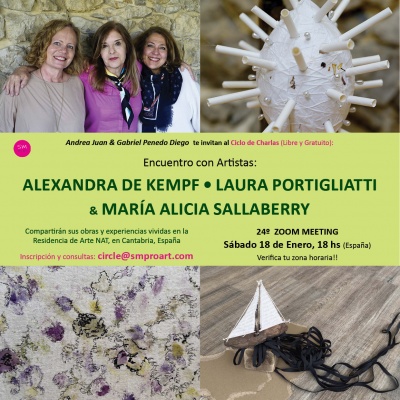 Encuentro con Artistas - Alexandra de Kempf, Laura Portigliatti y María Alicia Sallaberry