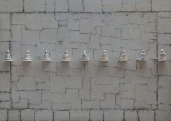 budas, acrílic/tela 180x130 cm.