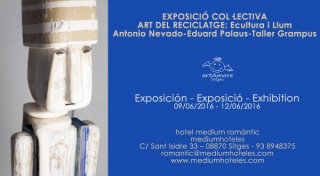 Arte del reciclaje: Escultura y Luz