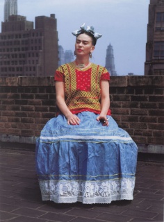 Nickolas Muray (American, born Hungary, 1892–1965). Frida in New York, 1946? printed 2006. Carbon pigment print, image: 14 x 11 in. (35.6 x 27.9 cm). Brooklyn Museum? Emily Winthrop Miles Fund, 2010.80. Photo by Nickolas Muray, © Nickolas Muray Photo Arch