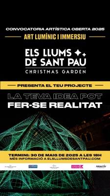 Concurso de propuestas de instalación lumínica para el proyecto Els Llums de Sant Pau 2025