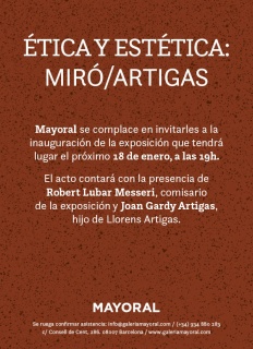 Ética y estética: Miró/Artigas