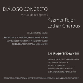 Diálogo Concreto – Kazmer Fejer e Lothar Charoux: virtualidades ópticas