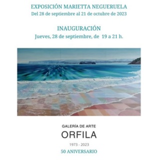 Flyer Exposición Marietta Negueruela