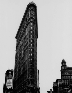 Berenice Abbott. Flat Iron Building, Broadway and Fifth Avenue, New York City,1938