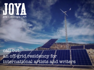 Joya: artist in residence / AiR