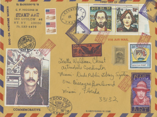 Envelope Mail Art from E.F. HigginsIIIfront — Cortesía de Oolite Arts
