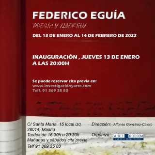 Cartel inauguración Federico Eguía