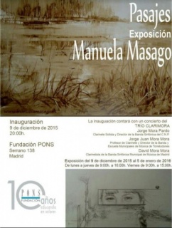 Pasajes, Manuela Masago en la Fundación Pons