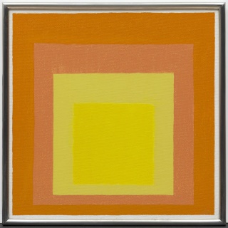 Josef Albers, Study for Homage to the Square: Consent, 1971. Oil on Masonite, 40.3 x 40.2 cm. Solomon R. Guggenheim Museum, gift, The Josef Albers Foundation. © 2017 The Josef and Anni Albers Foundation/Artists Rights Society (ARS).
