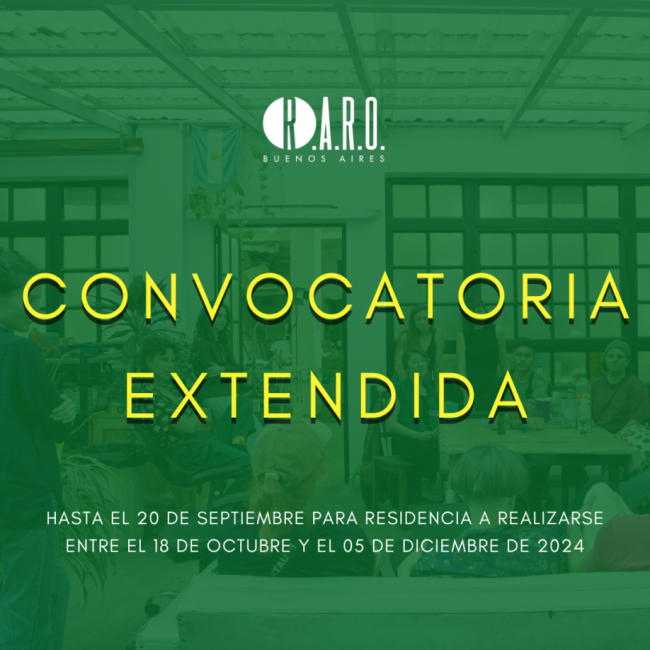 CONVOCATORIA EXTENDIDA