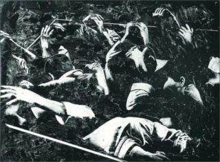 Rafael Canogar, Los prisioneros, 1969