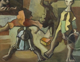 “Meninos”, 1950. Nuno San-Payo – Cortesía del Museu do Neo-Realismo
