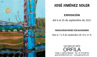 Flyer exposición José Jiménez Soler