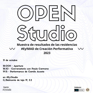 Open Studio Paula Carmona y Camilo Acosta