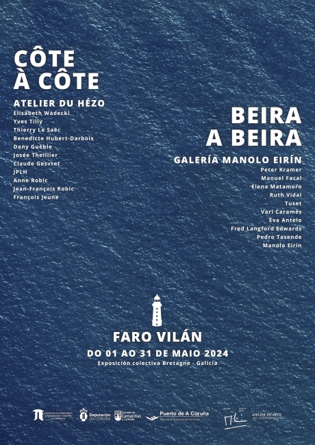 Cartel exposición "Côte à Côte / Beira a Beira"