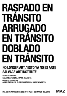 No Longer Art / Esto ya no es arte: Salvage Art Institute