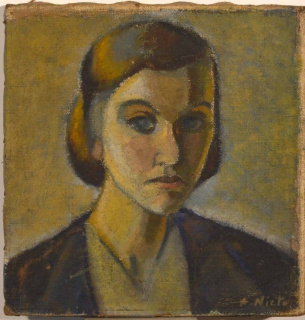 Amalia Nieto, Autorretrato, 1930, París — Cortesía del Museo Nacional de Artes Visuales - MNAV
