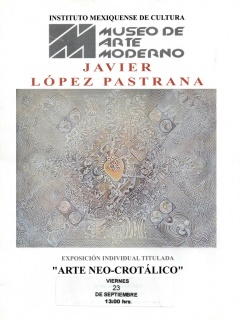 Portada Exposicion Museo de Arte moderno Arte NeoCrotalico de Javier Lopez Pastrana