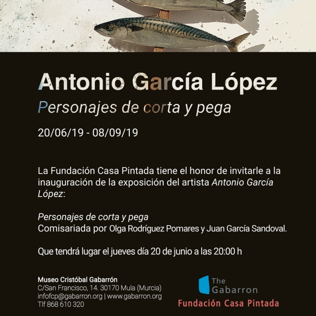 Invitación: Antonio López García. Personajes de Corta y Pega