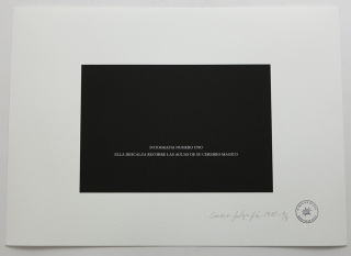 Carlos Montes de Oca, Cinco fotografías, 1985. 5 obras, ed 3, impresión digital sobre papel de algodón, 280 grs. 30 x 42 cm c/u.  — Cortesía de Die Ecke Art Contemporani