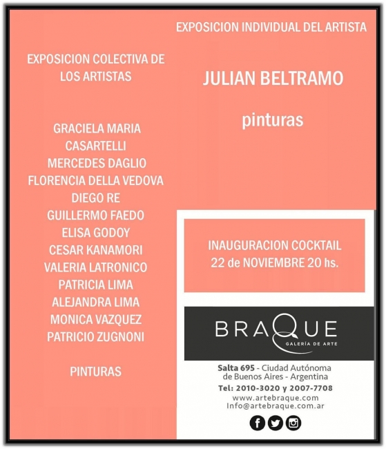 Colectiva de artistas. Imagen cortesía Braque Galeria de Arte