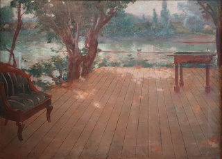 Adolfo Guiard "Sobre el estanque"