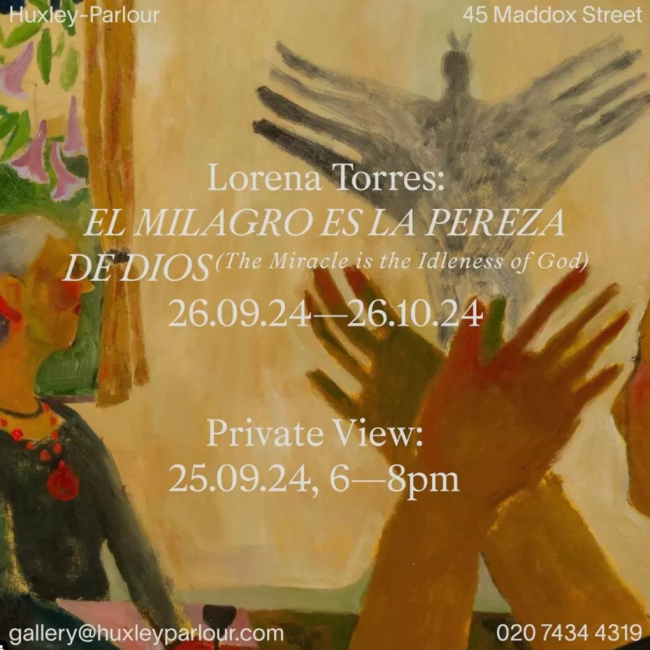 Lorena Torres. El Milagro es la Pereza de Dios