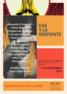 Eva y la Serpiente exposición Las Flapers nov 2021 Sevilla