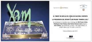 XIV Premi d´Arts Plàstiques Xam Rotary Club Palma Ramon Llull