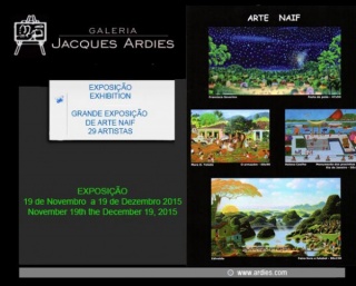 Convite - Grande Exposição de Arte Naïf - Galeria Jacques Ardies