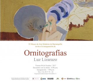 Invitación exposición: Ornitografías.