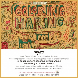 15 Cuban Artists Coloring Keith Haring