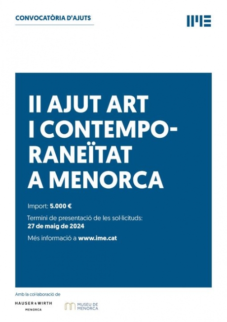 II Ajut Art i Contemporaneïtat a Menorca