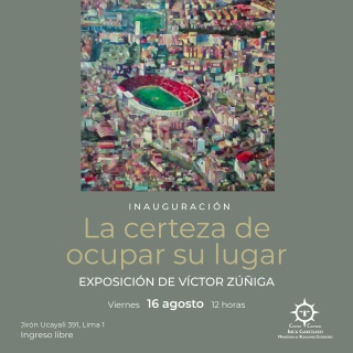 Víctor Zúñiga. La certeza de ocupar su lugar