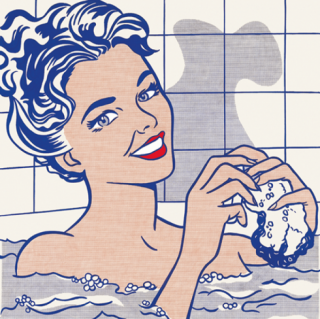 Roy Lichtenstein (1923 - 1997) Mujer en el baño