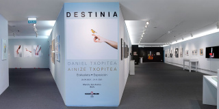 Vista panorámica de la exposición Destinia: Daniel Txopitea & Ainize Txopitea