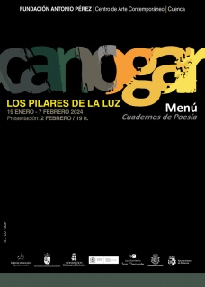 Los Pilares de la luz. Rafael Canogar. Menú. Cuadernos de Poesía
