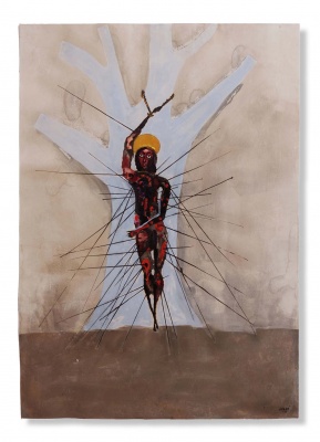 Carybé - São Sebastião. Gauche sobre papel, 92x64 cm, 1963, A.C.I.D