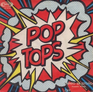 Pop Tops, Viento de otoño / Cry, 1967. Diseño de portada de Alberto Schommer (sobre imagen de Roy Lichtenstein)