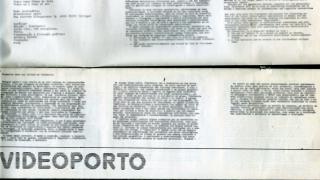 Uma perspetiva sobre a vídeo arte portuguesa, #1 videoporto – anos 80