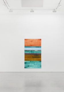 Juan Uslé, "Ahí vivía yo", 2023, Vinyl dispersion and dry pigment on canvas, 198 x 112 cm | 78 x 44 1/8 in
