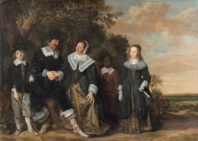 Frans Hals, Grupo familiar ante un paisaje, 1645-1648. Museo Nacional Thyssen-Bornemisza, Madrid — Imagen cortesía de la Fundación Colección Thyssen-Bornemisza