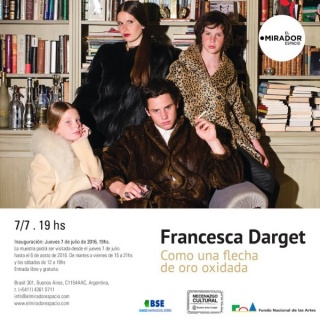 Francesca Darget, Como una flecha de oro oxidada