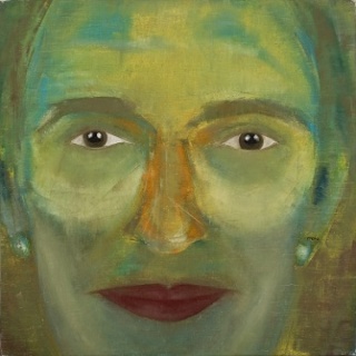 Meta (Pseudônimo de Mari Carmen Hernández), "Auto-Retrato Verde", 1994, doação, Mari Carmem Hernández (Meta) (a artista), 1996, acervo MASP