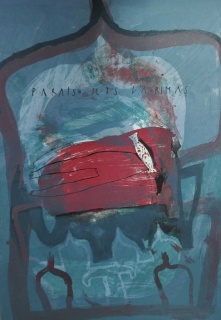 Albert Gonzalo. “Paraíso de tus lágrimas”. 1991. Litografía.Edición 34/75 – Cortesía del Museo Art Nouveau y Art Déco – Casa Lis