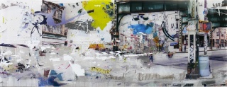 Gregory Watin, Dirty Get Down. Técnica mixta sobre plexiglas, 165 x 61 cm., 2019 [Obra premiada] — Cortesía de Darya Homes