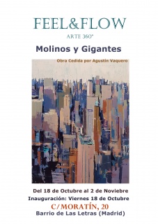 Cartel de la exposición Molinos y Gigantes 2019